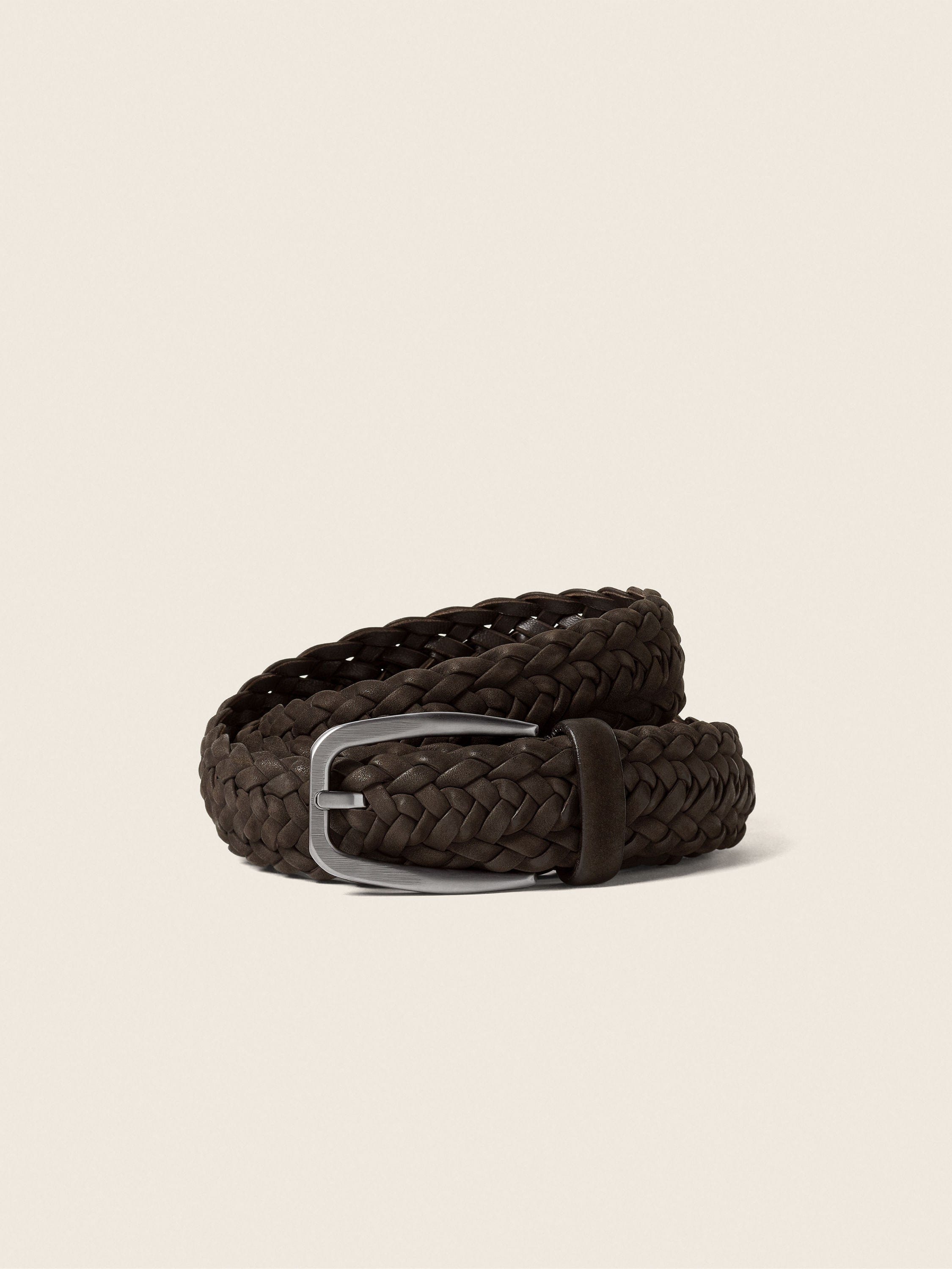Zegna Dark Brown Nubuck Belt