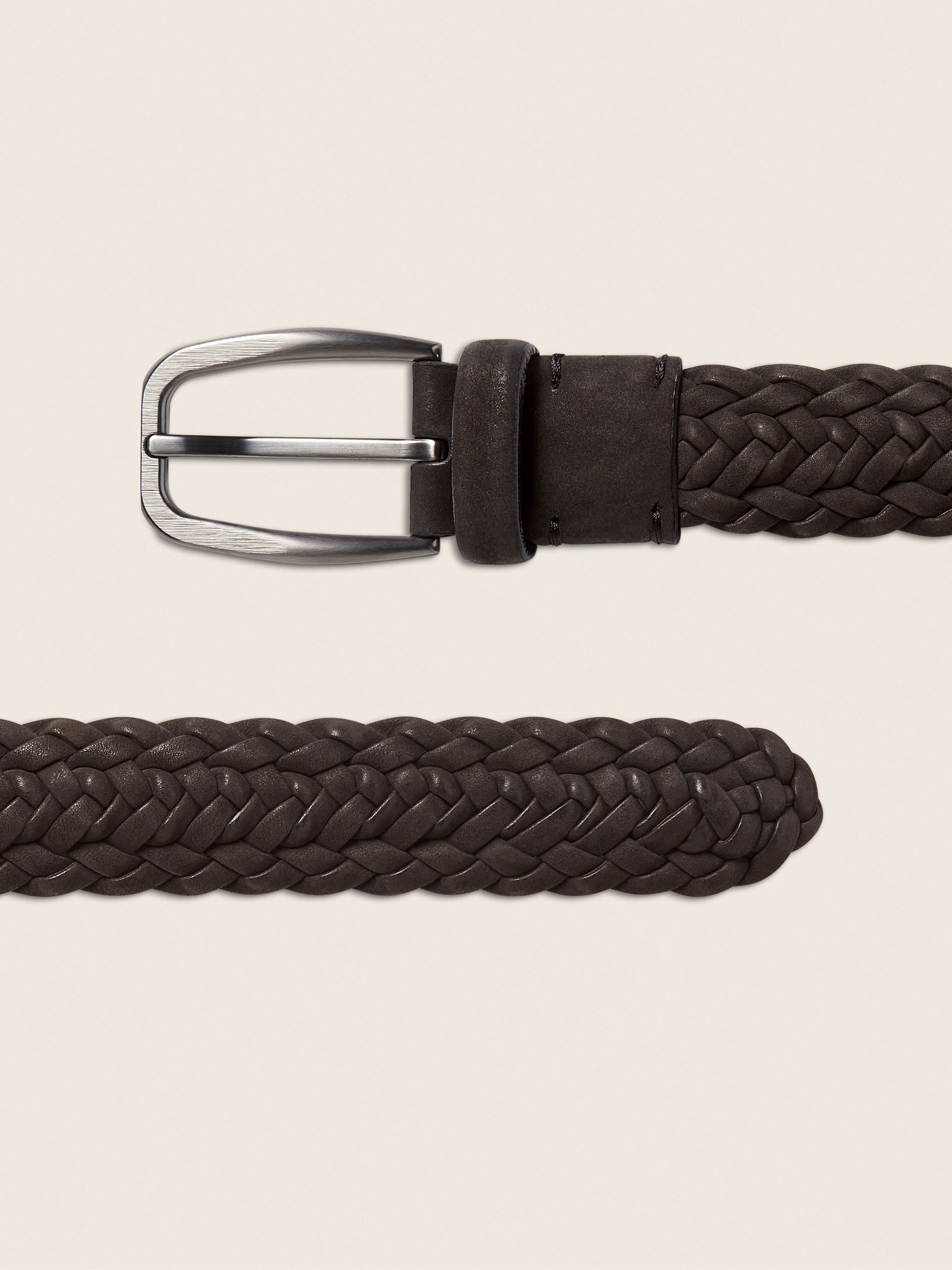 Zegna Dark Brown Nubuck Belt