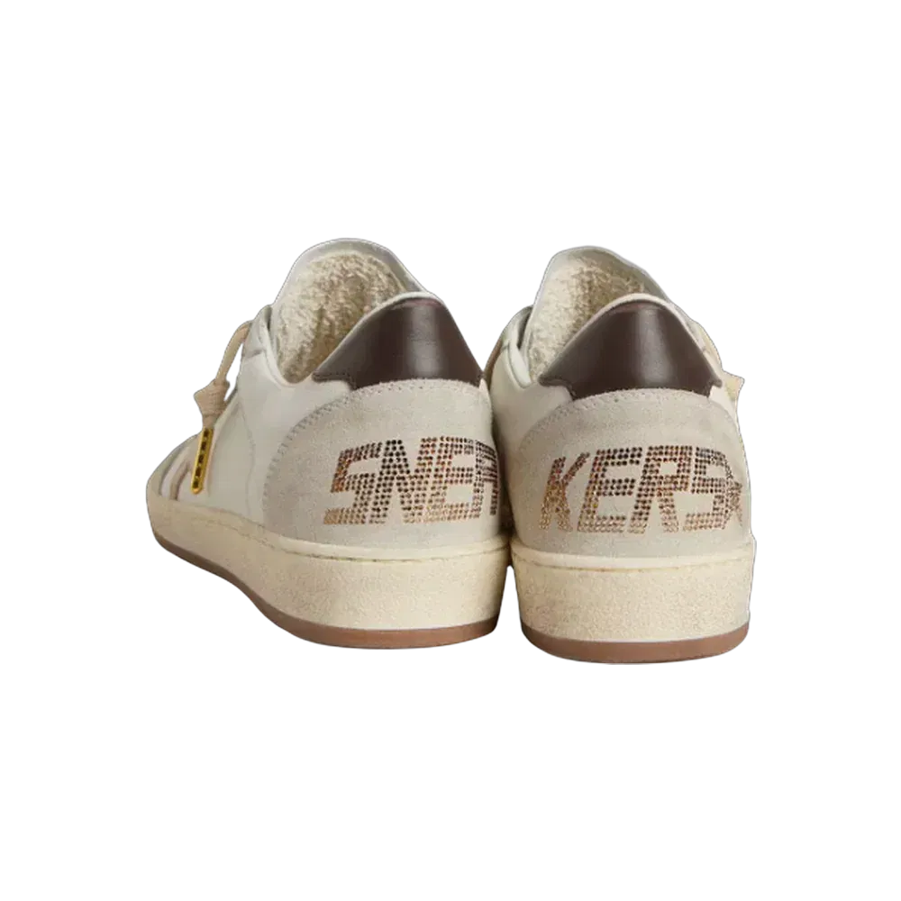 Golden Goose Ball Star LTD With Beige Star And Black Heel Tab