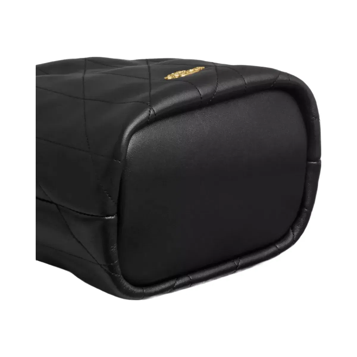 Coach Faye Mini Drawstring Bag With Quilting in Gold Black