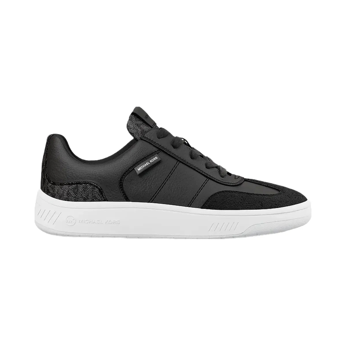 Michael Kors Kai Mixed-Media Sneaker Black