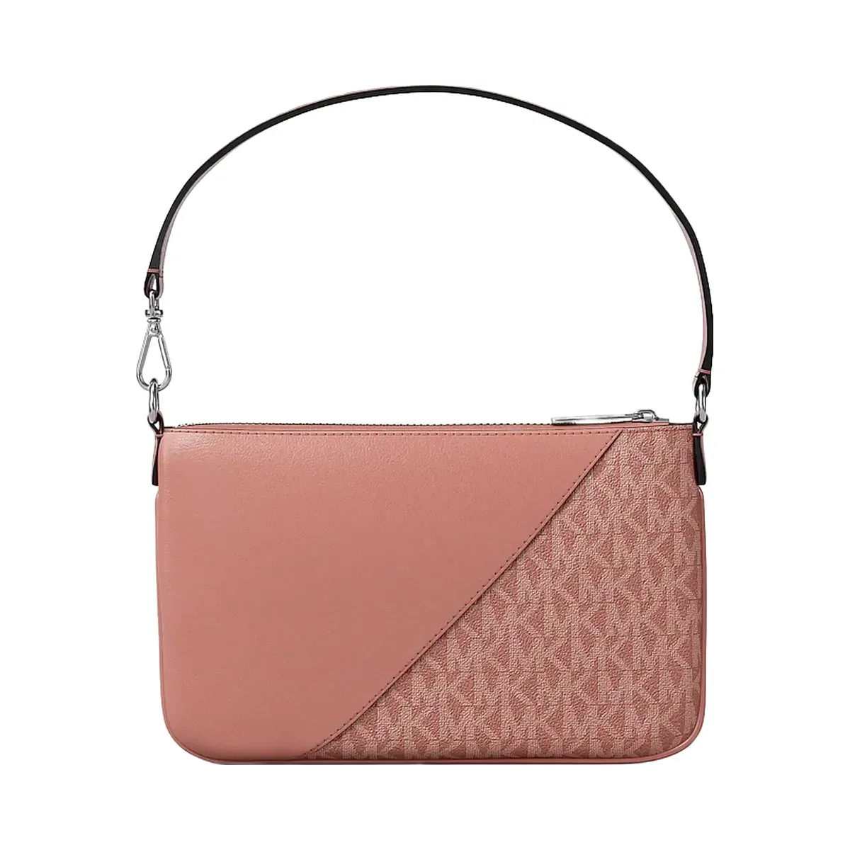 Michael Kors Jet Set Travel Small Signature Logo and Smooth Wristlet Sunset Rose