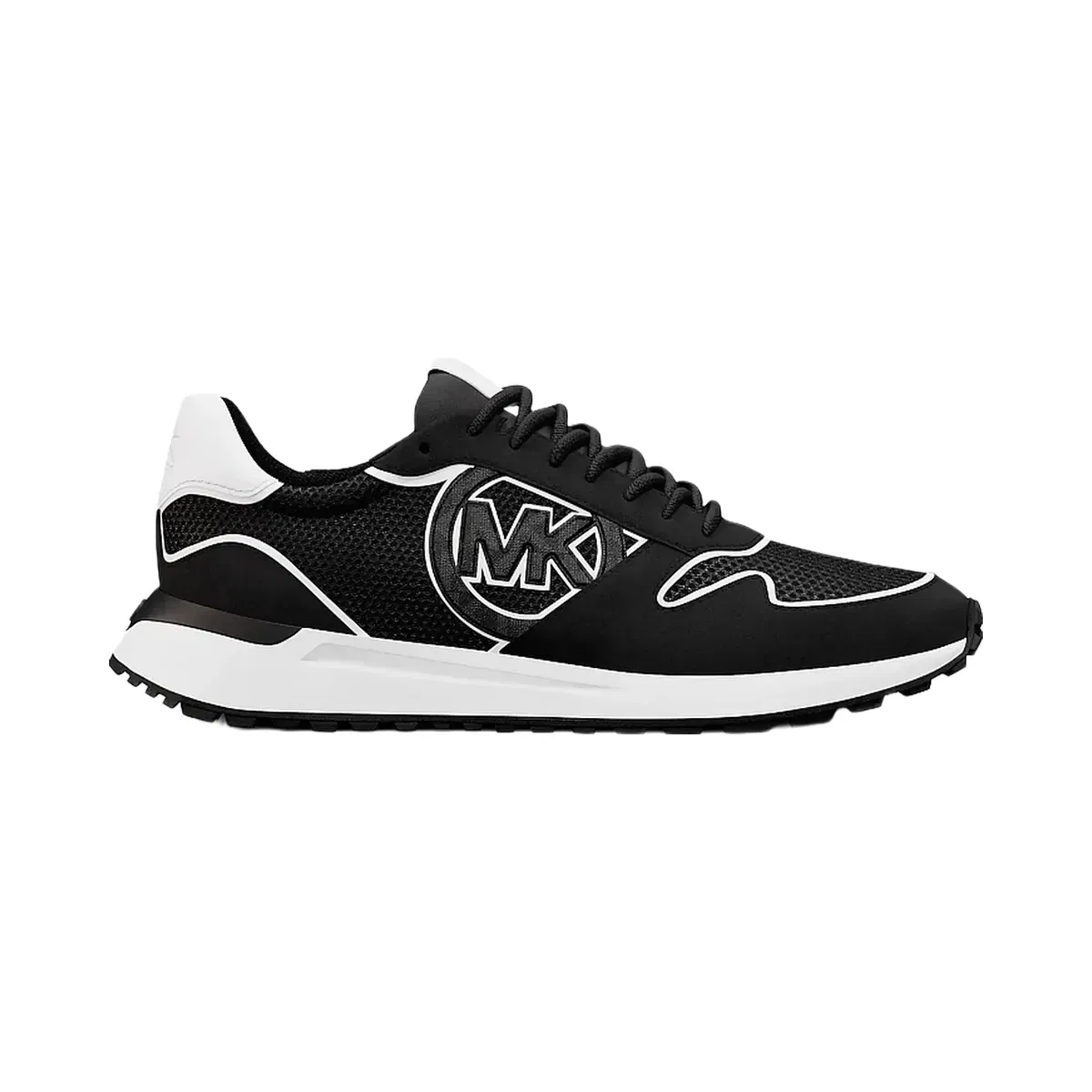 Michael Kors Dax Mixed-Media Trainer Black