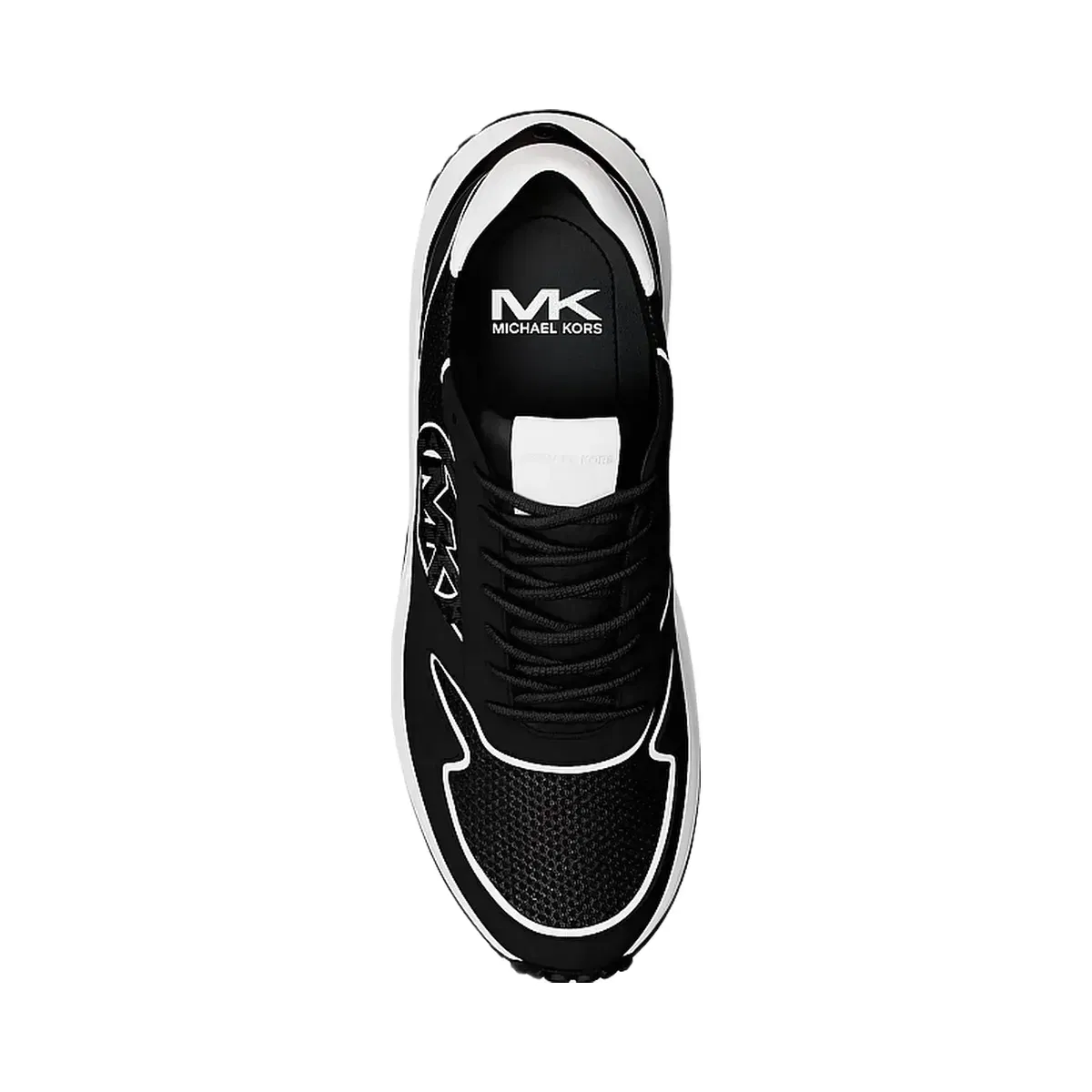 Michael Kors Dax Mixed-Media Trainer Black
