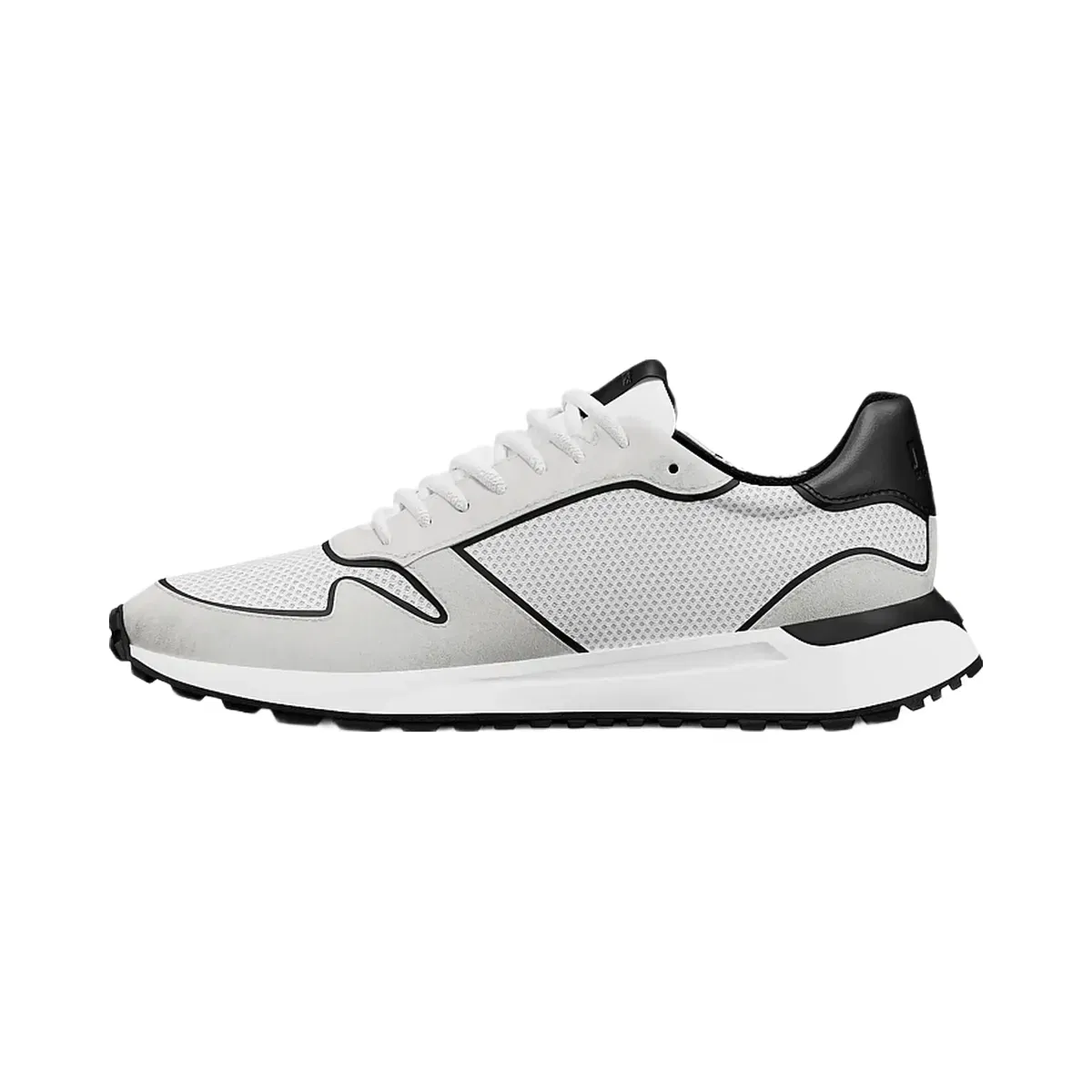 Michael Kors Dax Mixed-Media Trainer Bright Wht