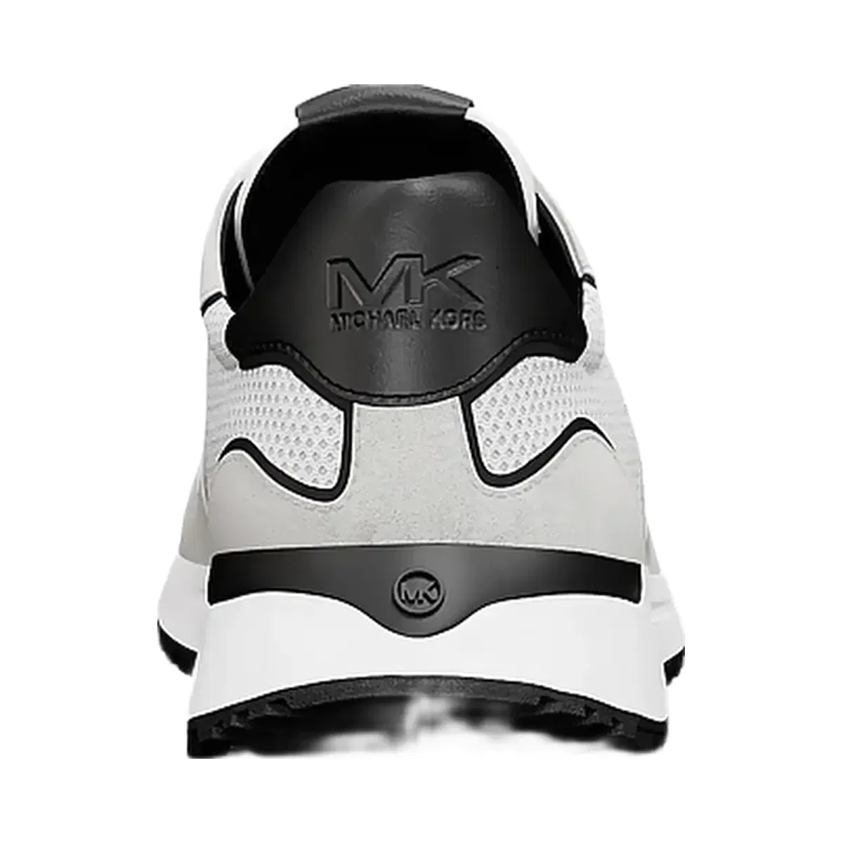 Michael Kors Dax Mixed-Media Trainer Bright Wht