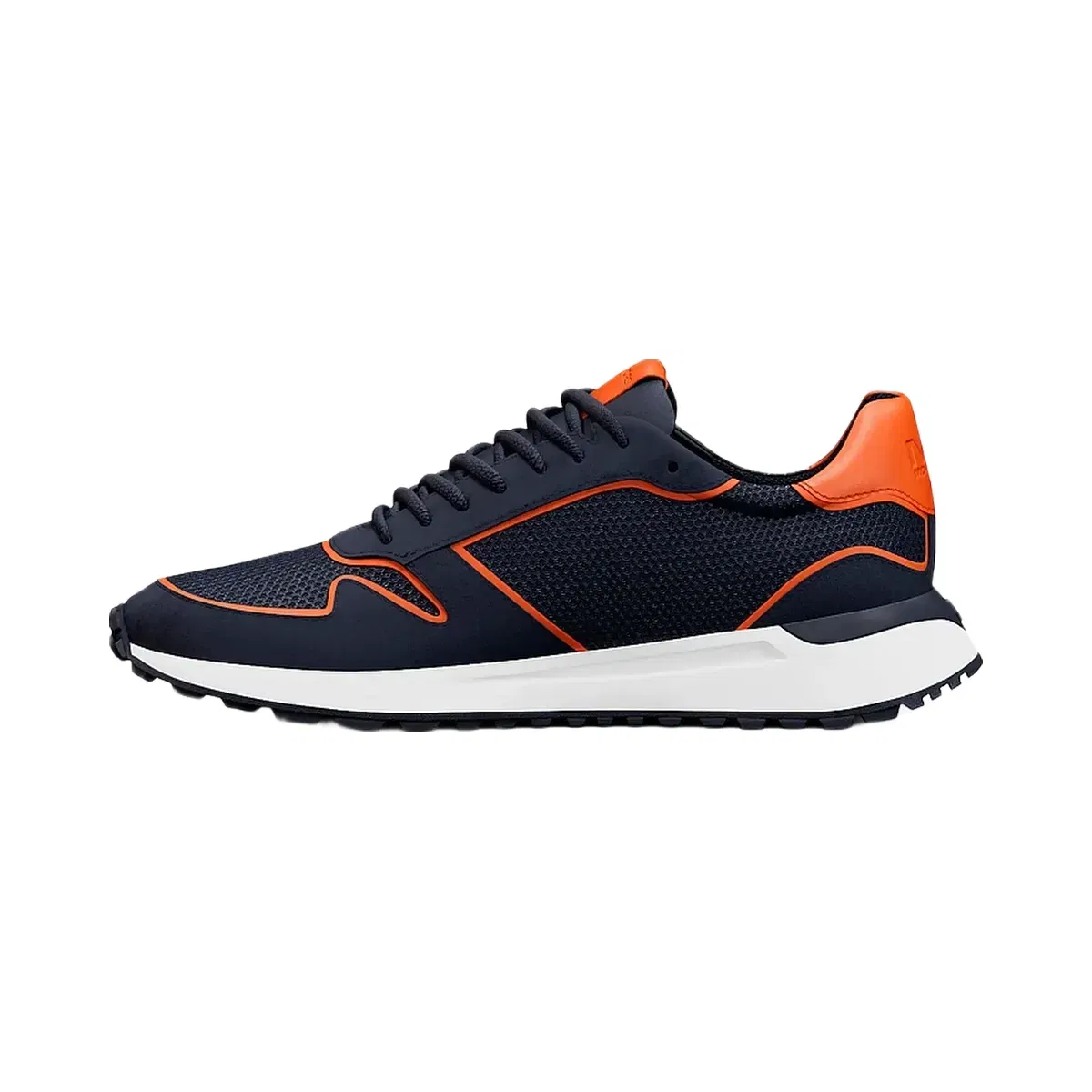 Michael Kors Dax Mixed-Media Trainer Navy