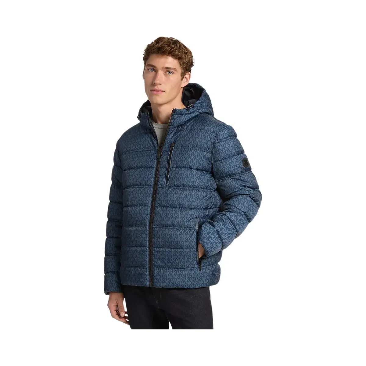 Michael Kors Signature Logo Reversible Jacket Midnight