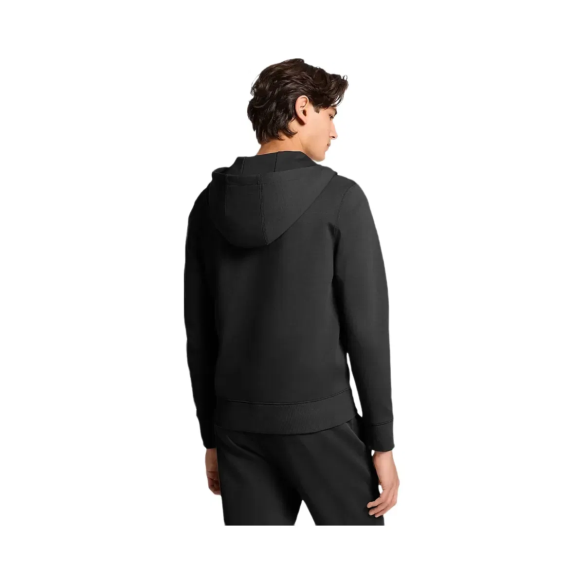 Michael Kors Logo Cotton Blend Zip-Up Hoodie Black