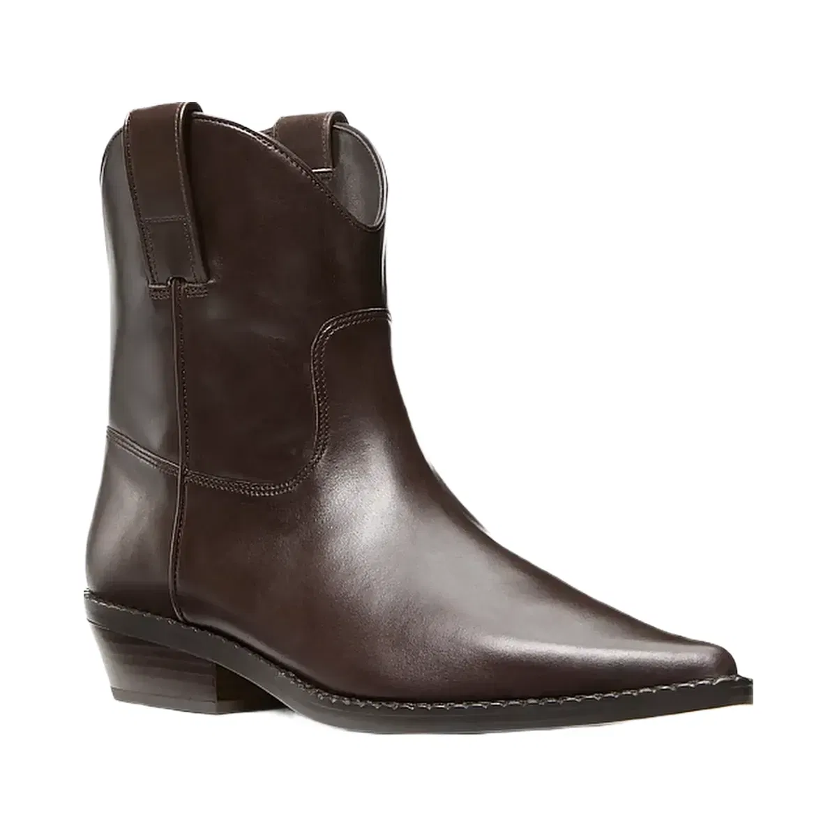 Michael Kors Noemie Leather Boot Chocolate