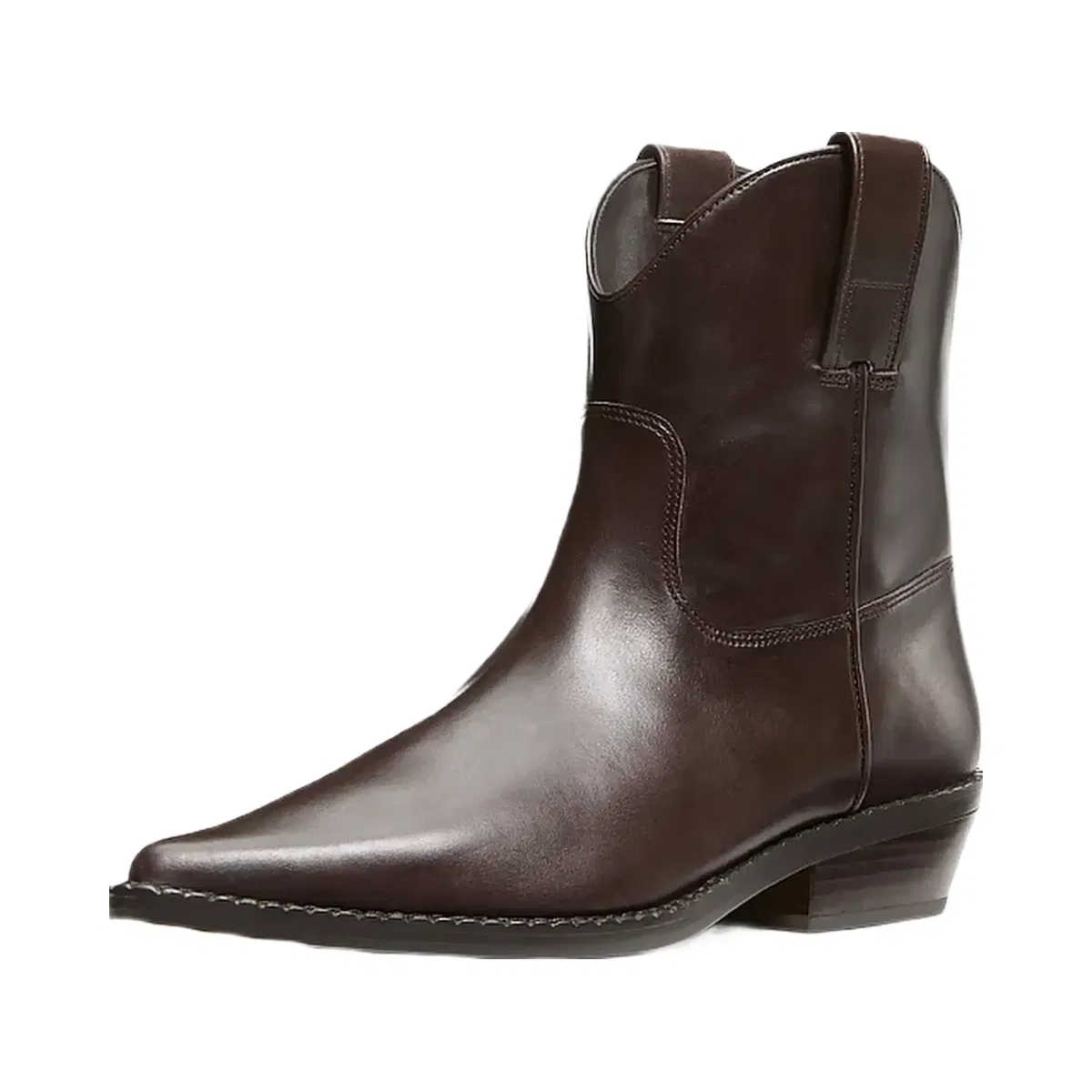 Michael Kors Noemie Leather Boot Chocolate