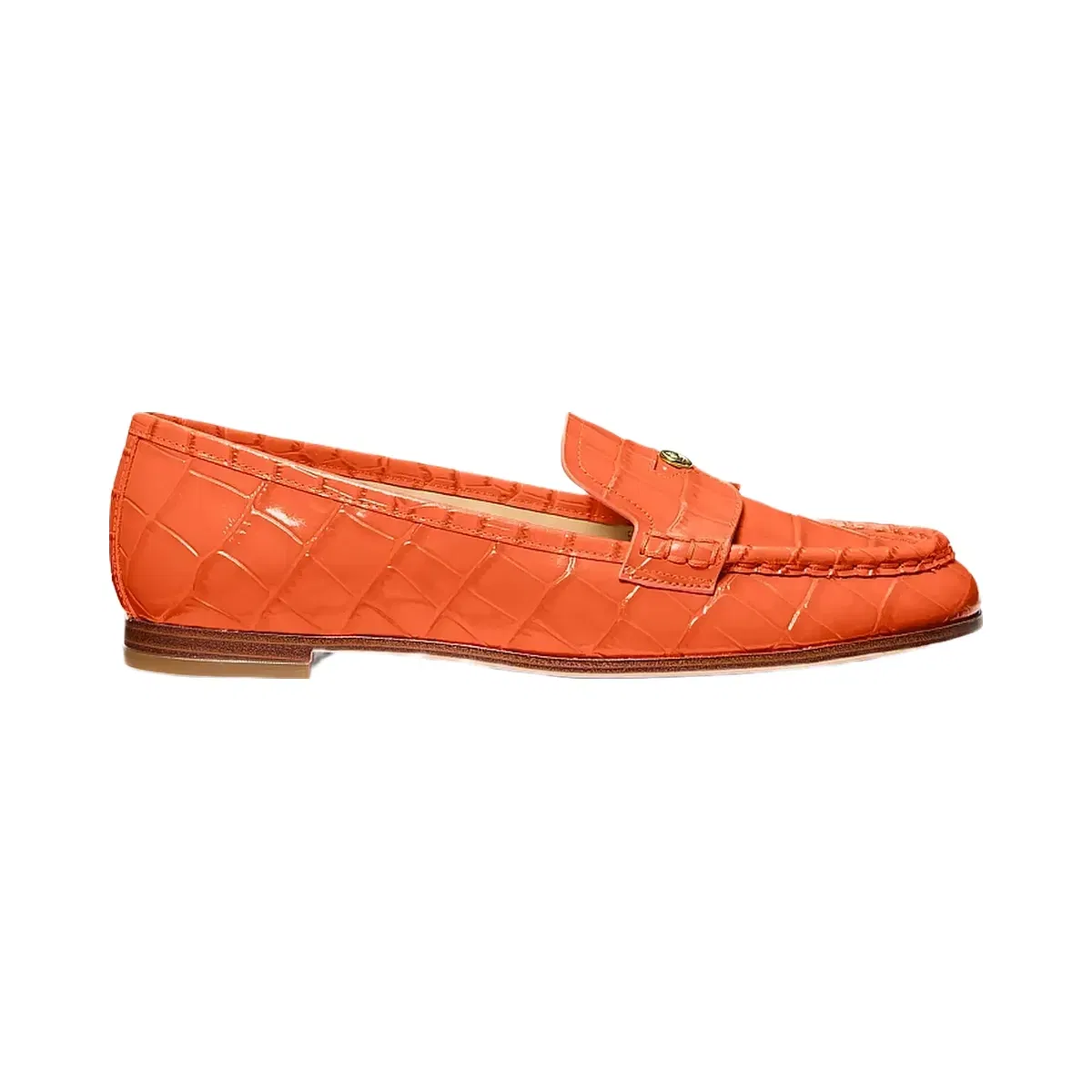 Michael Kors Jennings Crocodile Embossed Leather Loafer Mimosa