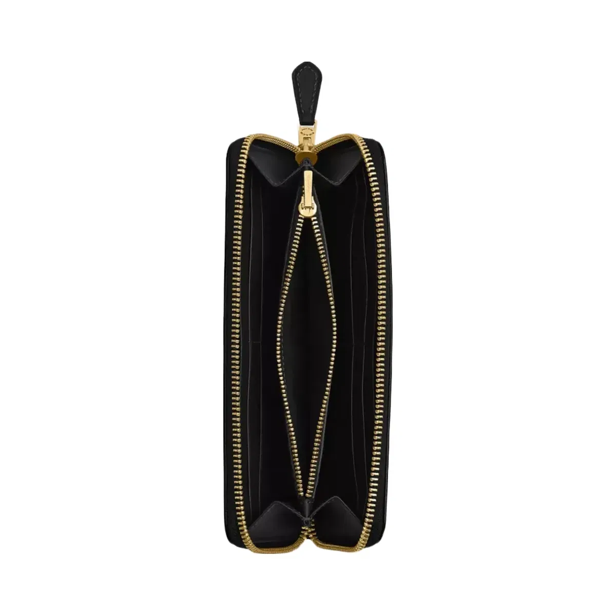 Coach New York Slim Accordion Zip Wallet in Brass Black