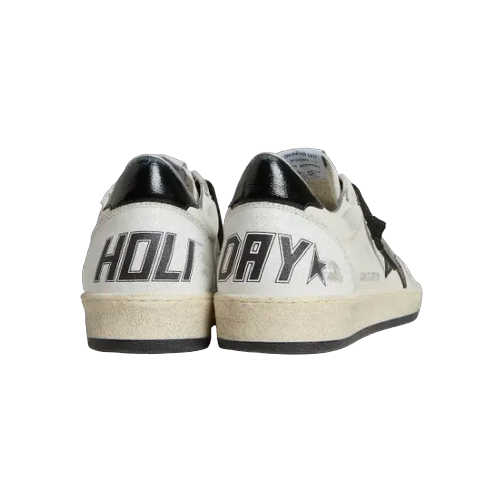 Golden Goose Ball Star Wishes In Nappa With Black Naplak Star And Heel Tab