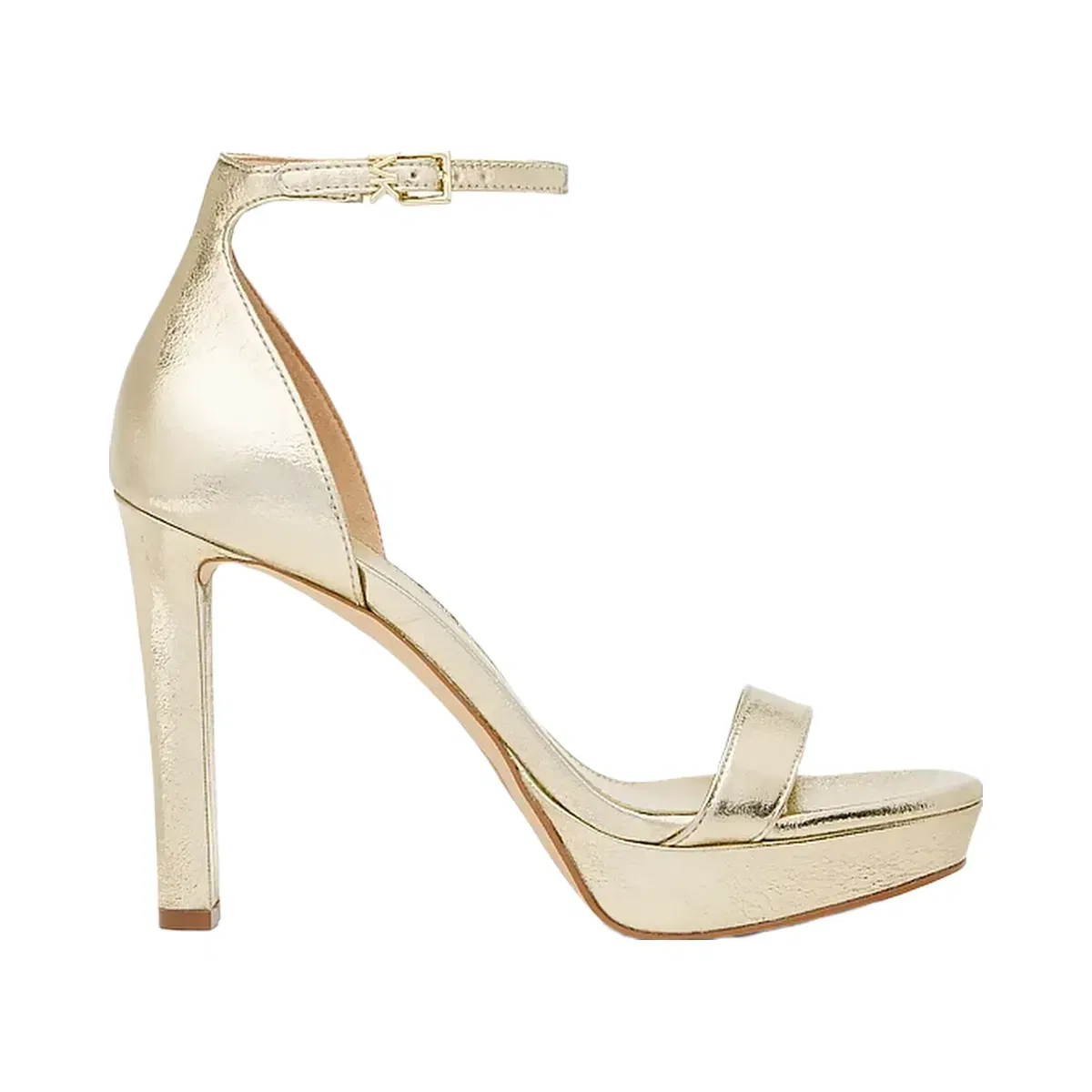 Michael Kors Margot Metallic Platform Sandal Pale Gold