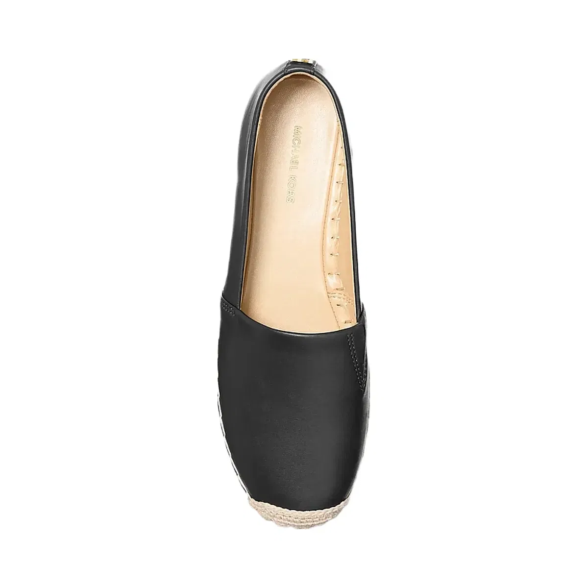 Michael Kors Lynn Leather Platform Espadrille Black