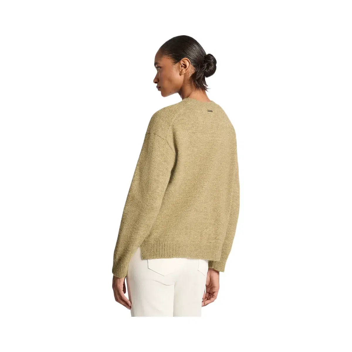 Michael Kors Logo Appliqué Knit Sweater Oregano
