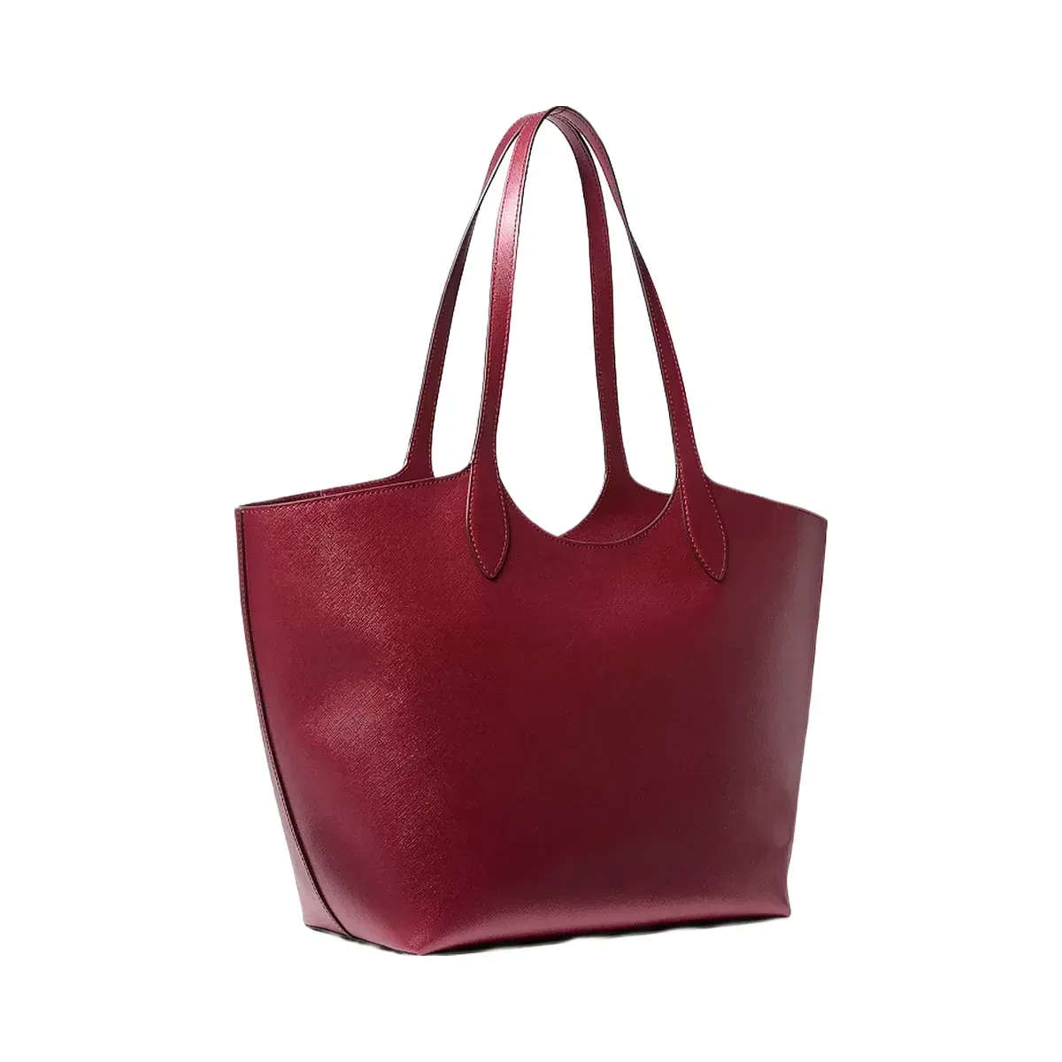 Michael Kors Maya Large Metallic Tote Bag Maroon