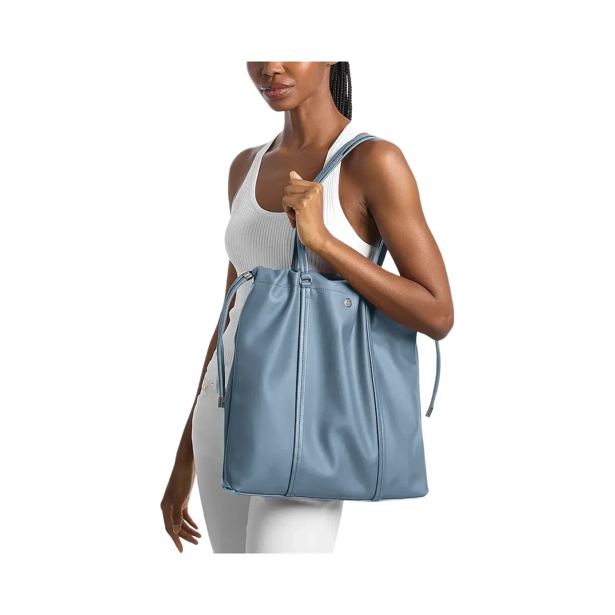 Michael Kors Matilda Large Cinch Tote Bag Denim