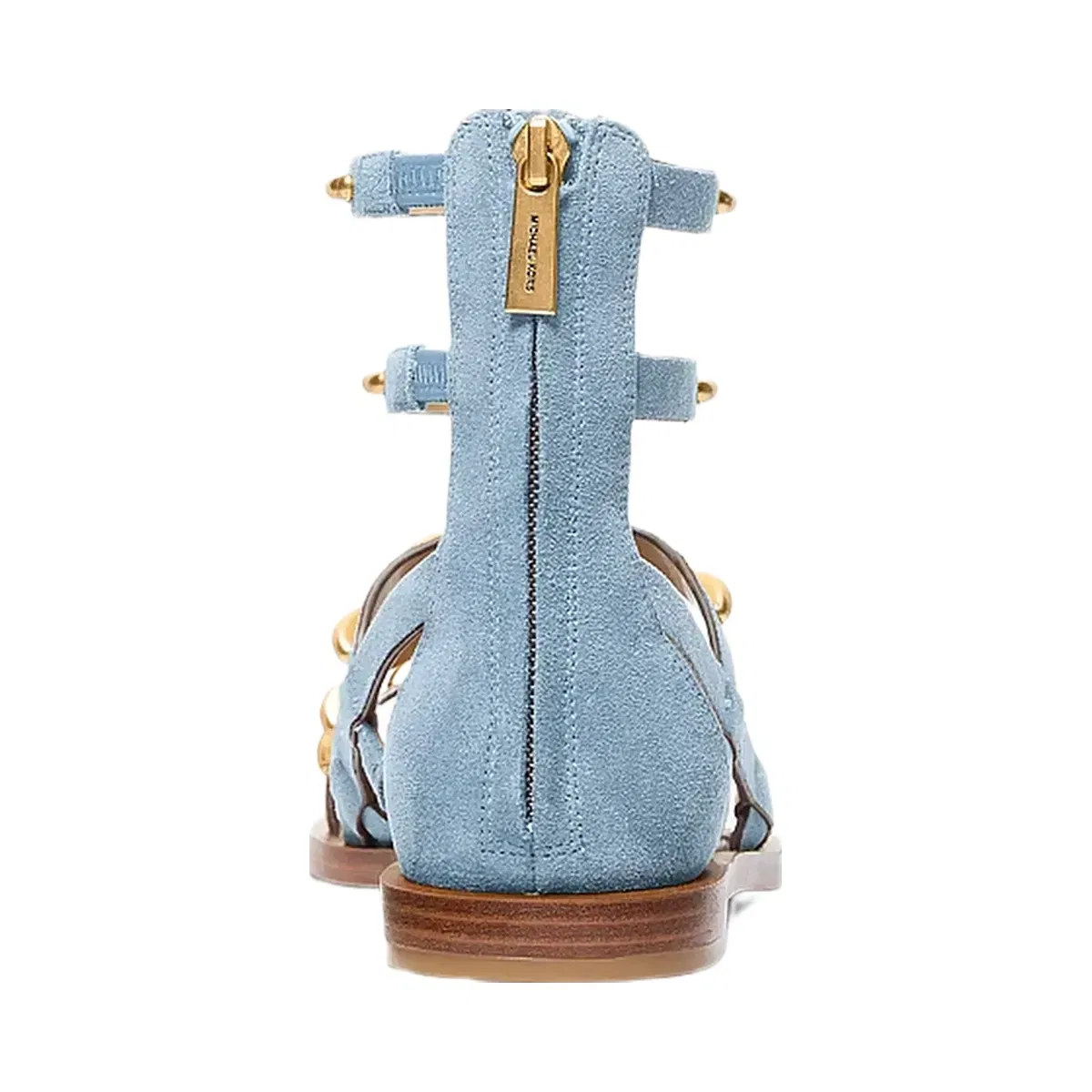 Michael Kors Noa Studded Suede Gladiator Sandal Chambray