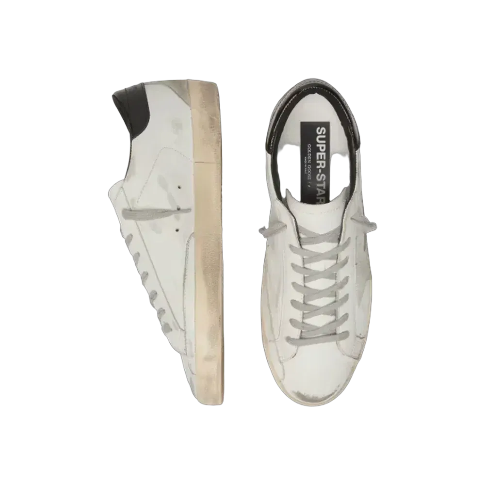 Golden Goose Super-Star With Black Heel Tab And Metal Stud Lettering