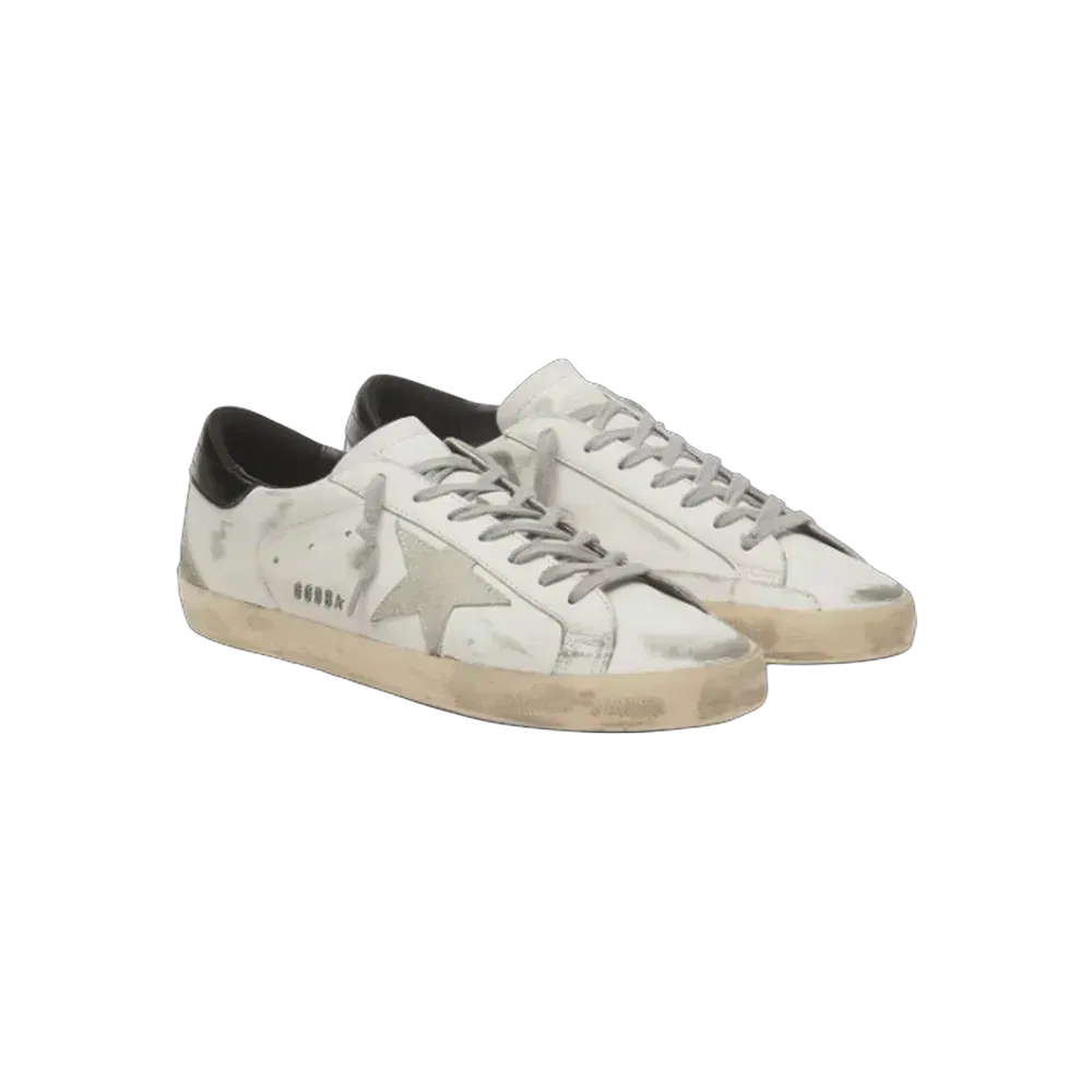 Golden Goose Super-Star With Black Heel Tab And Metal Stud Lettering