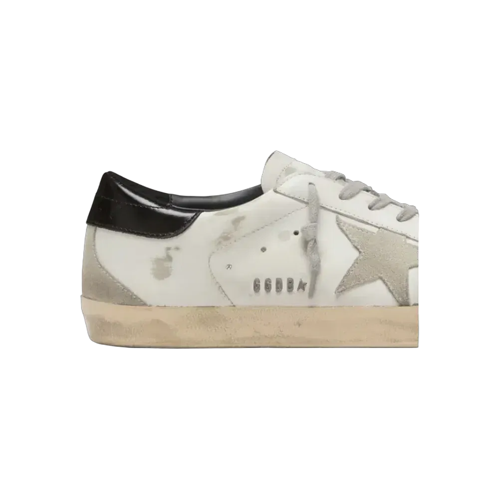 Golden Goose Super-Star With Black Heel Tab And Metal Stud Lettering