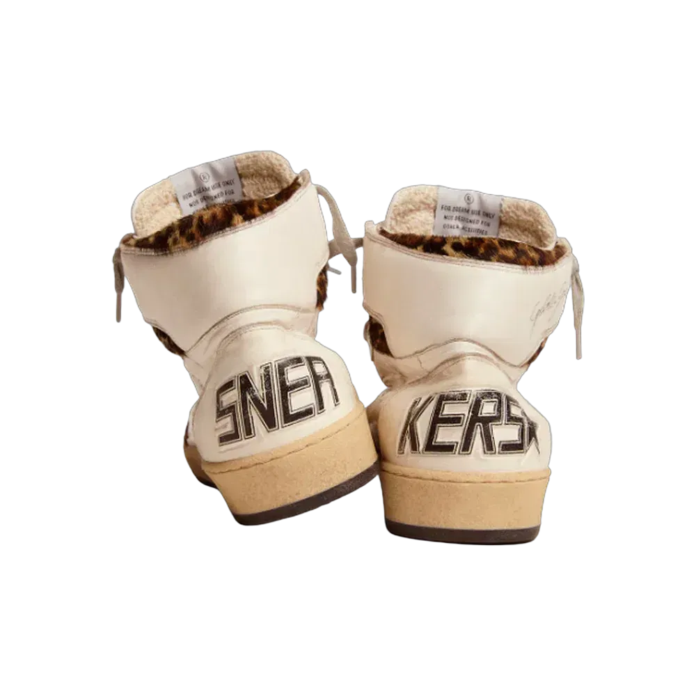 Golden Goose Sky-Star With Signature And Leopard Print Pony Skin Inserts