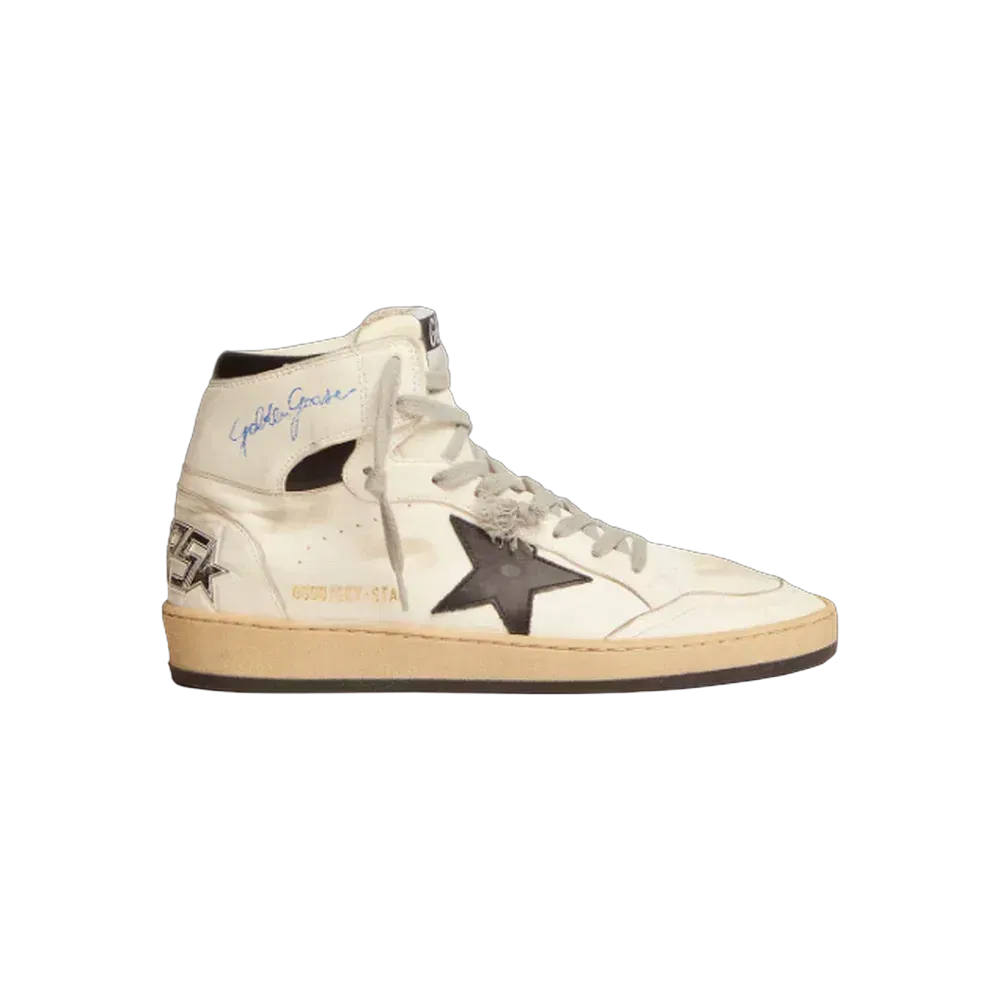 Golden Goose Sky-Star With Signature On The Ankle And Black Inserts