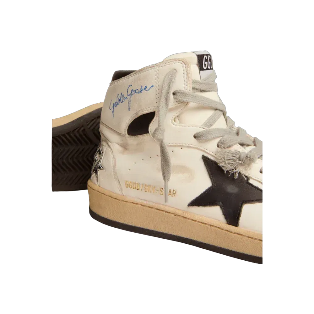 Golden Goose Sky-Star With Signature On The Ankle And Black Inserts