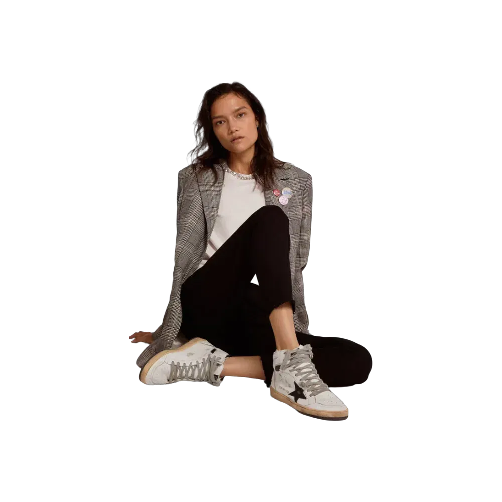 Golden Goose Sky-Star With Signature On The Ankle And Black Inserts
