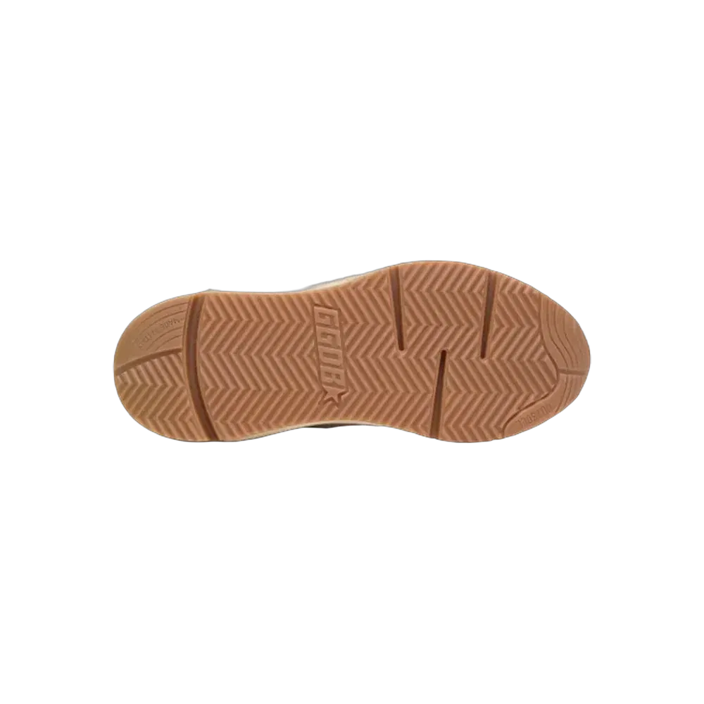 Golden Goose Running Sole In Mesh And White Nappa