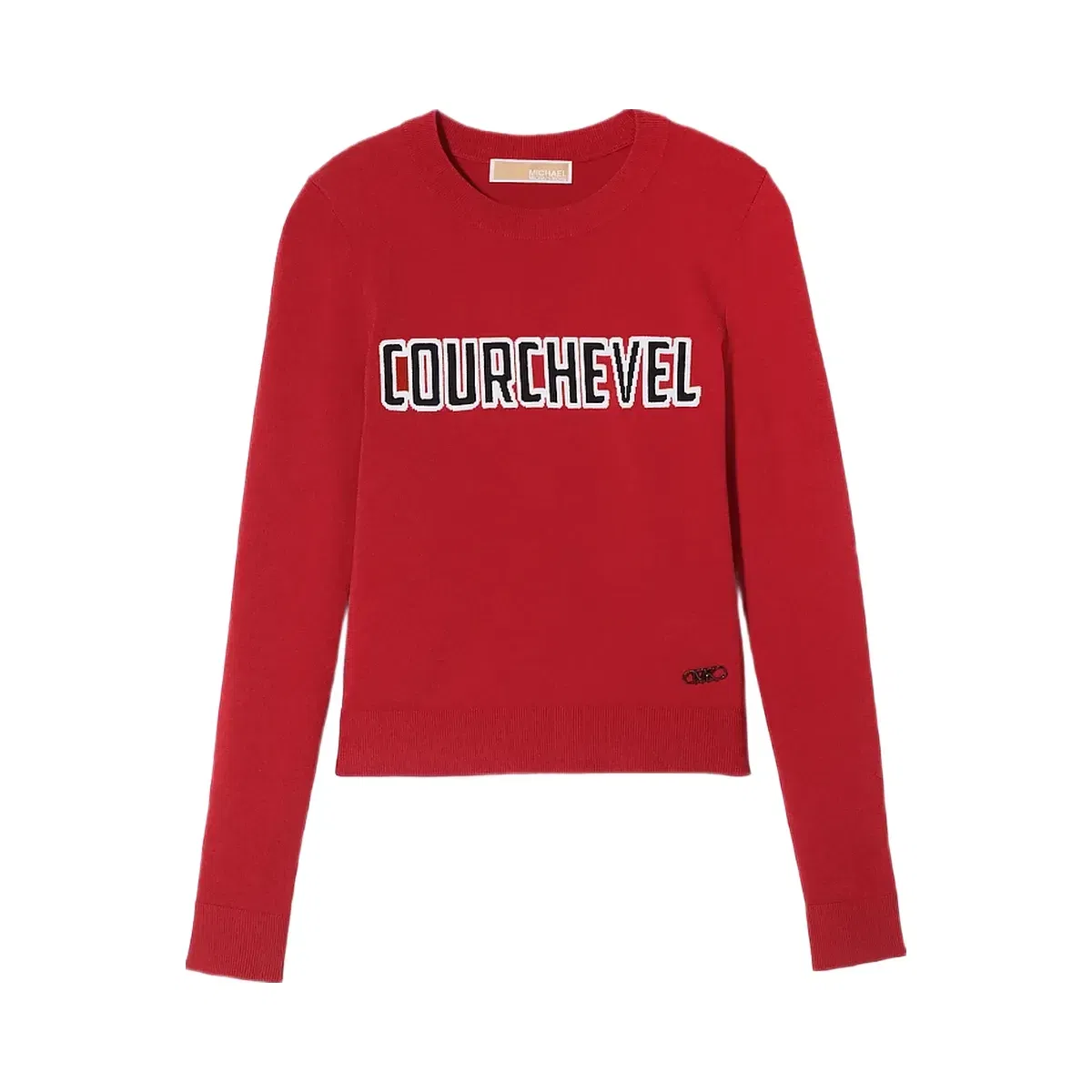 Michael Kors Courchevel Knit Sweater Crimson