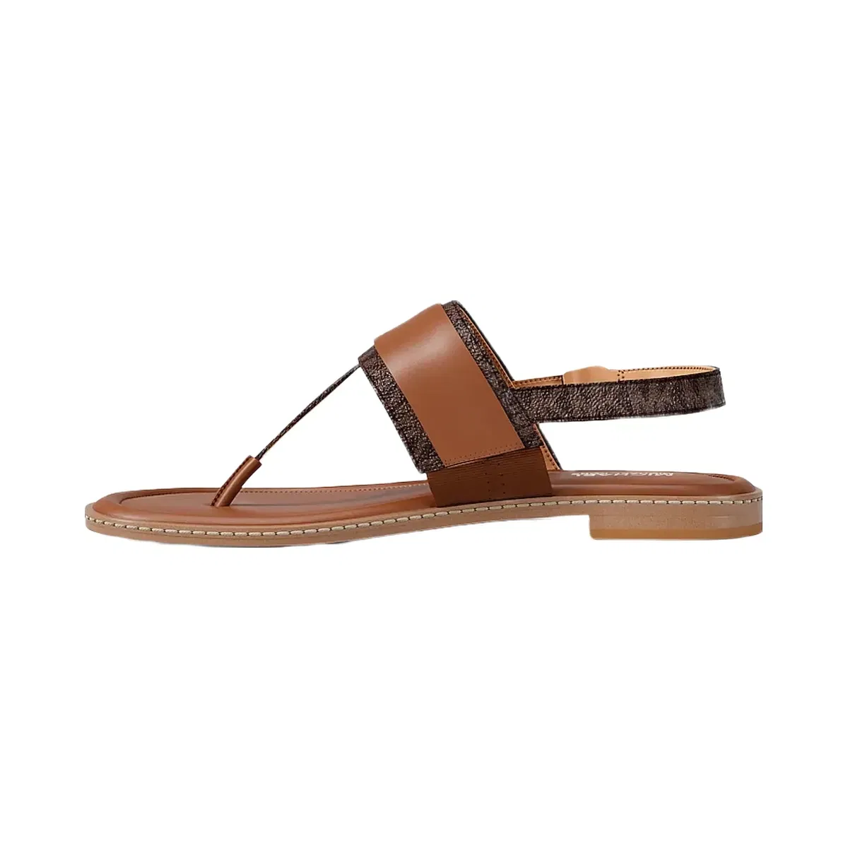 Michael Kors Carmen Signature Logo Sandal Brown