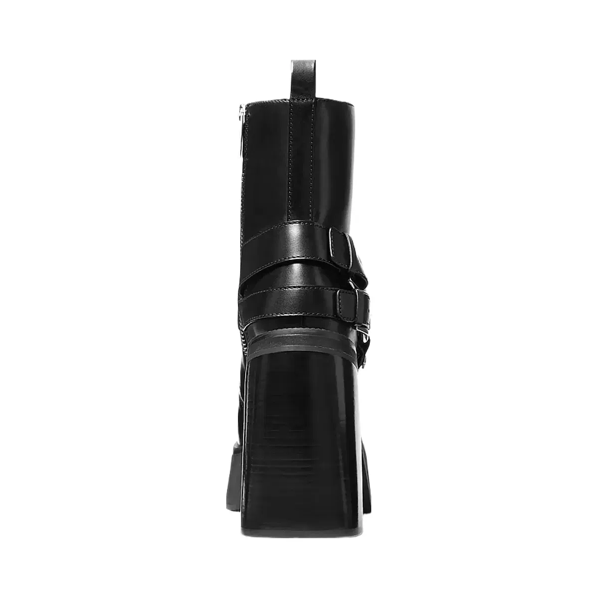 Michael Kors Crosby Leather Platform Moto Boot Black
