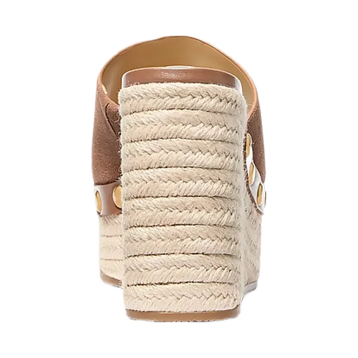 Michael Kors Mayes Suede Wedge Sandal Luggage
