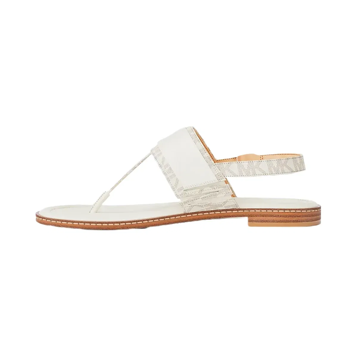Michael Kors Carmen Signature Logo Thong Sandal Vanilla