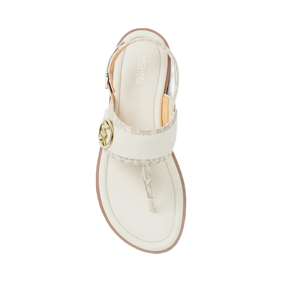 Michael Kors Carmen Signature Logo Thong Sandal Vanilla