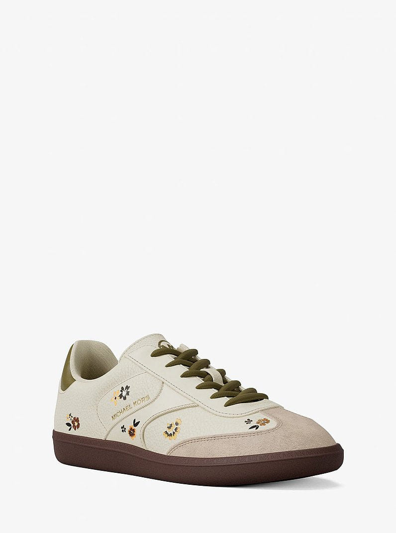 Michael Kors Benny Embellished Sneaker Cream Multi