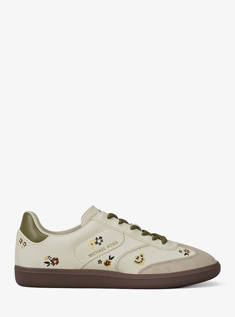 Michael Kors Benny Embellished Sneaker Cream Multi