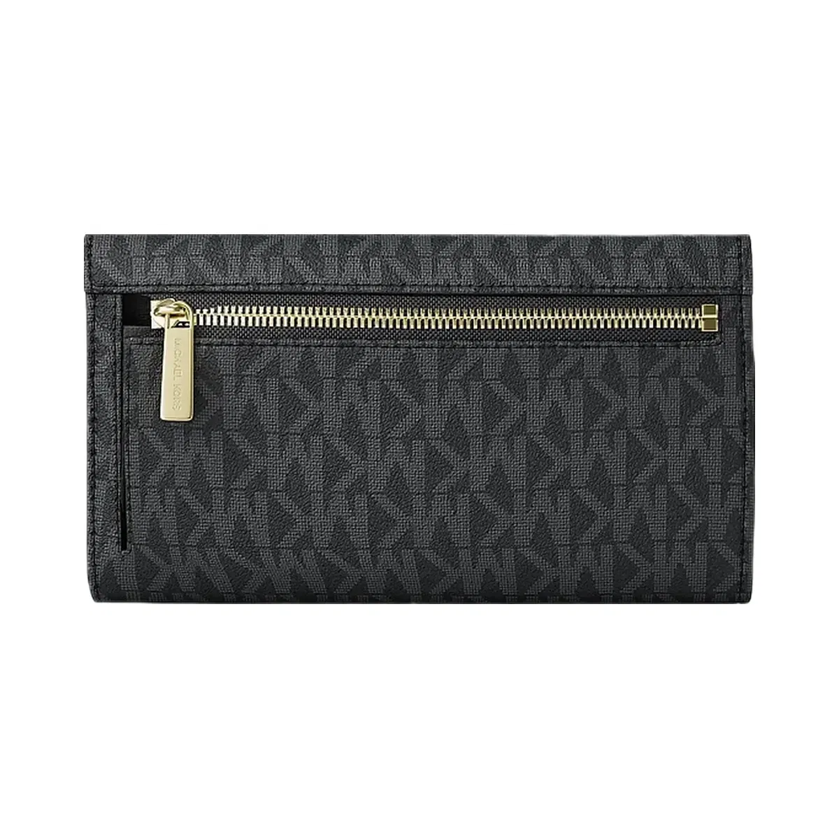 Michael Kors Jet Set Large Logo Trifold Wallet Black