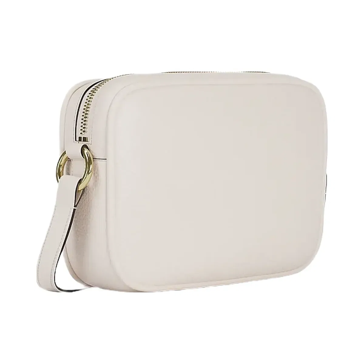 Michael Kors Jet Set Large Pebbled Leather Camera Crossbody Bag Lt Cream