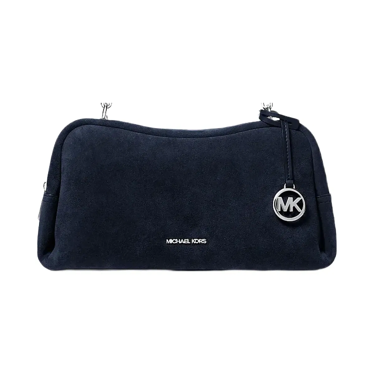 Michael Kors Cecily Medium Suede Shoulder Bag Navy