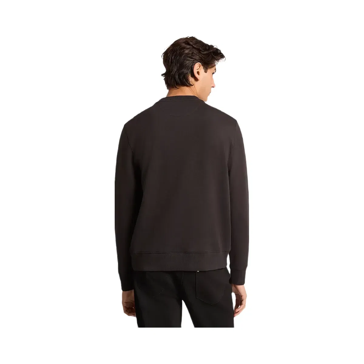 Michael Kors Logo Cotton Blend Crewneck Sweater Black