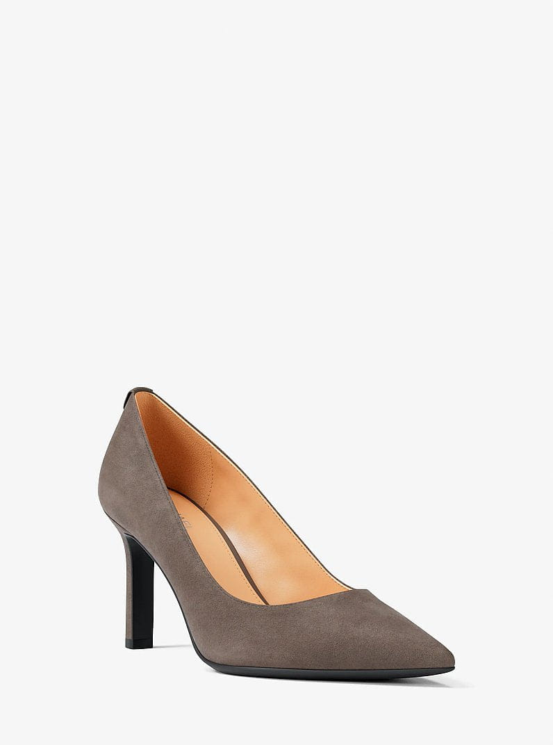 Michael Kors Willa Polyester Microsuede Flex Pump Mushroom