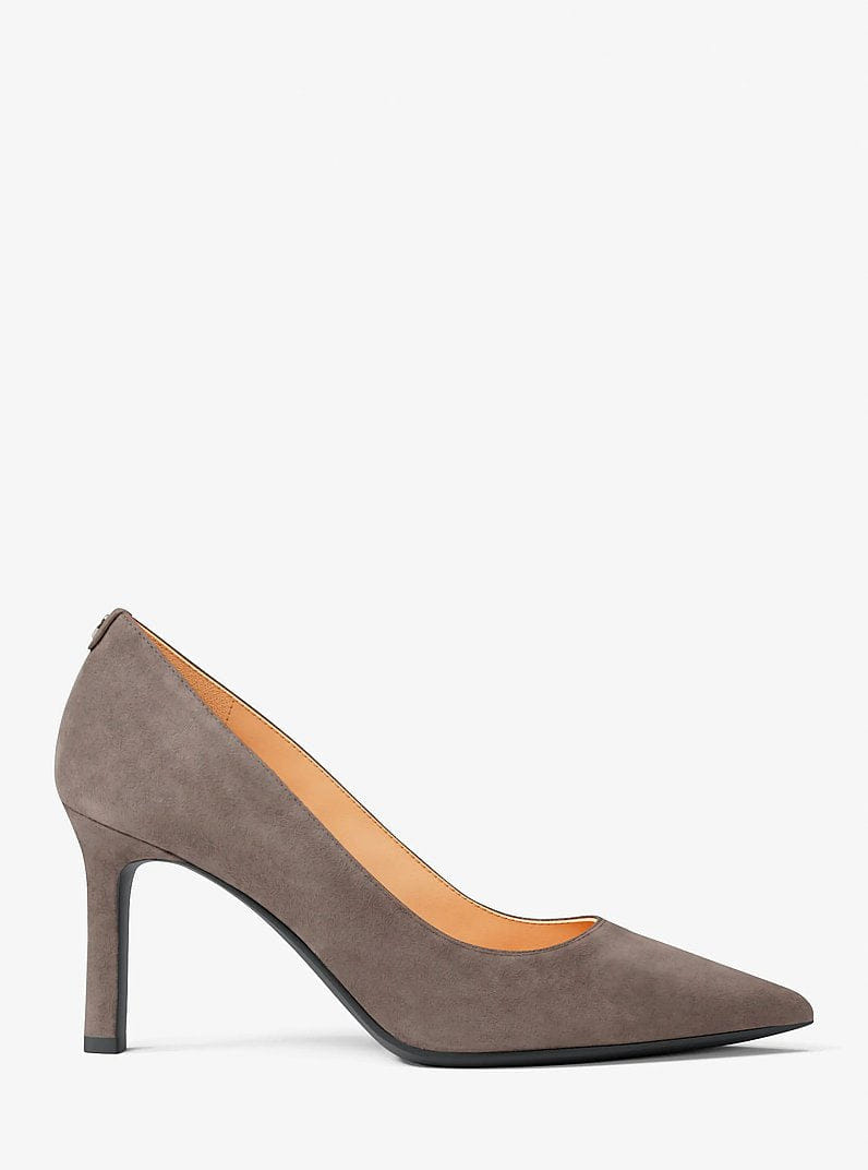 Michael Kors Willa Polyester Microsuede Flex Pump Mushroom