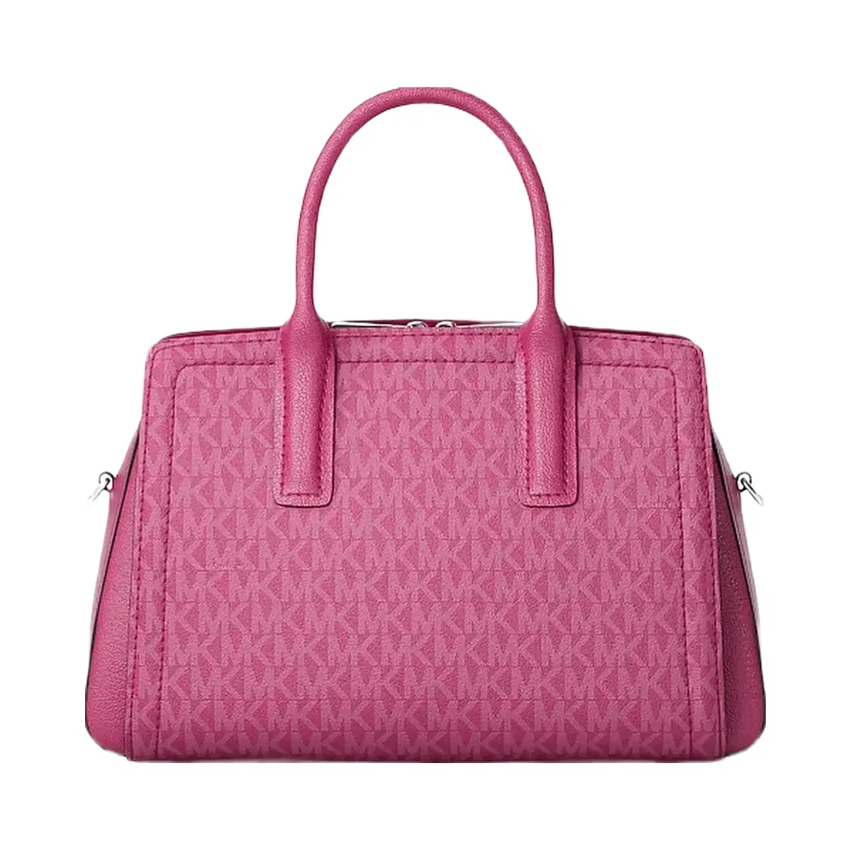 Michael Kors Laila Small Signature Logo Satchel Raspberry