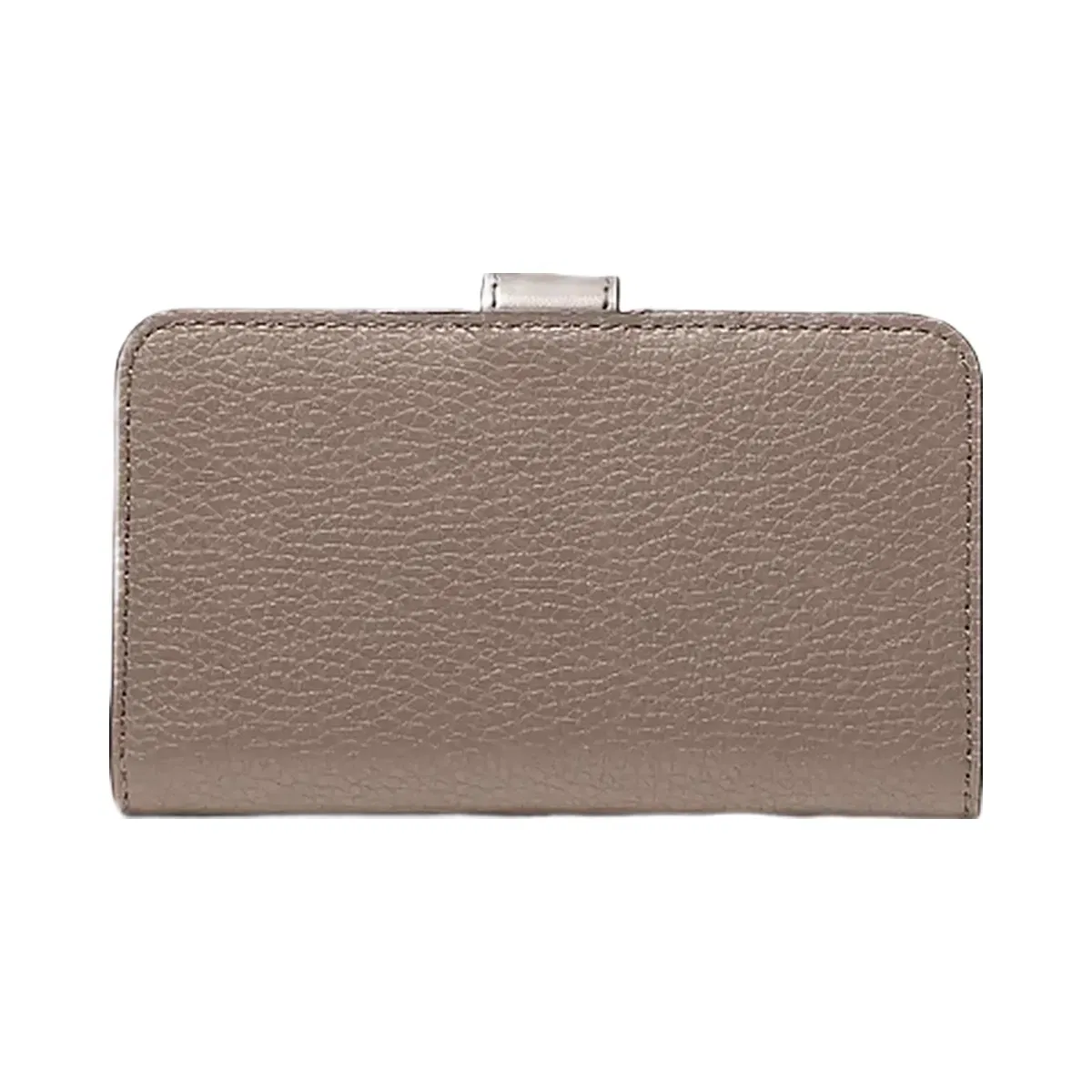 Michael Kors Jet Set Travel Medium Pebbled Leather Wallet Mushroom