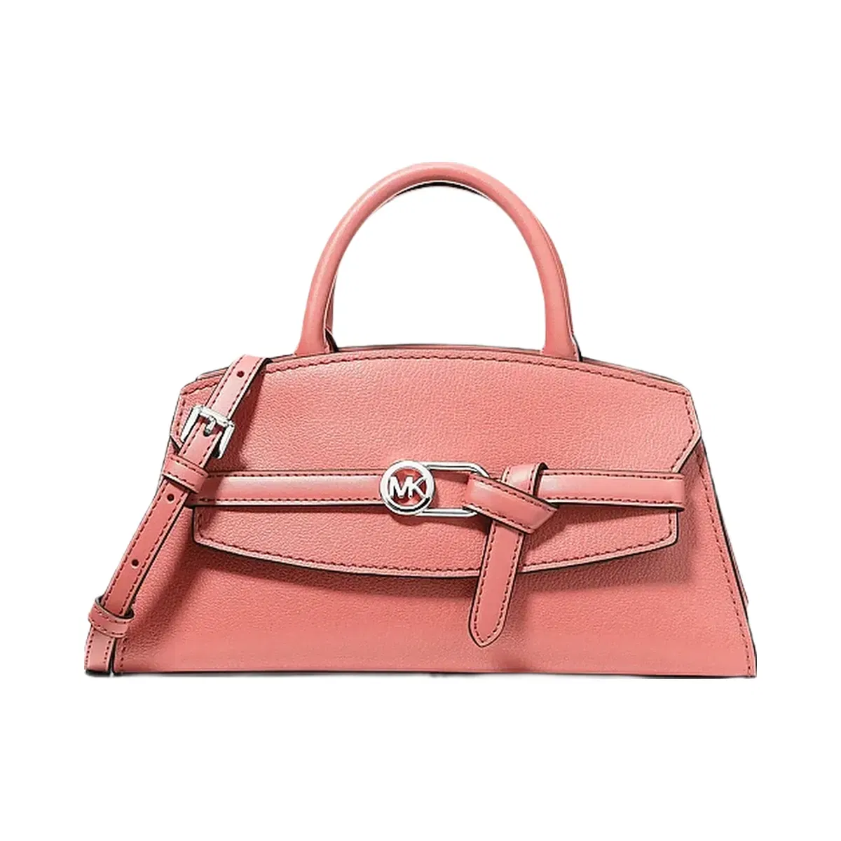 Michael Kors Greta Small Leather Satchel Sunset Rose