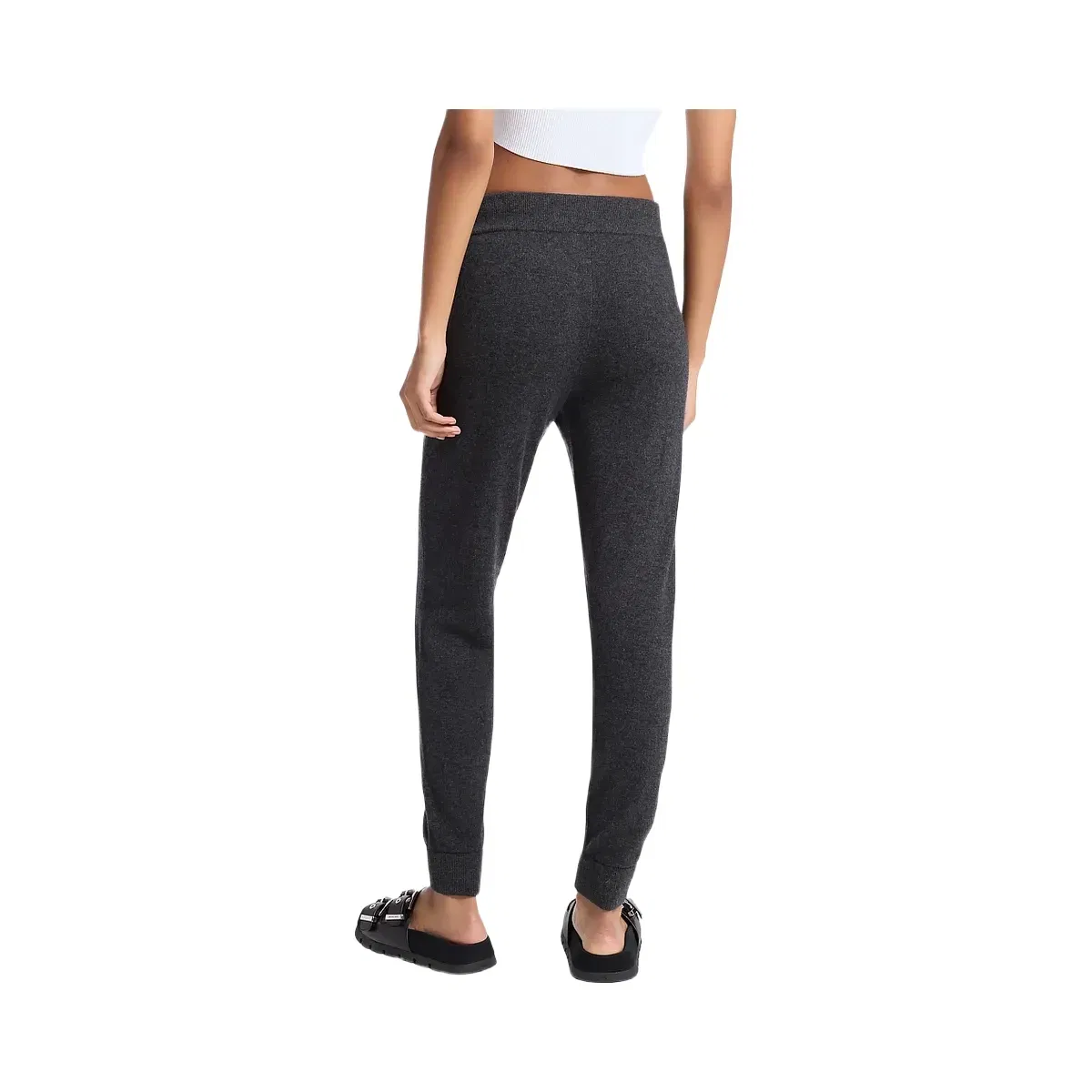 Michael Kors Wool and Cashmere Blend Joggers Charcoal_melange
